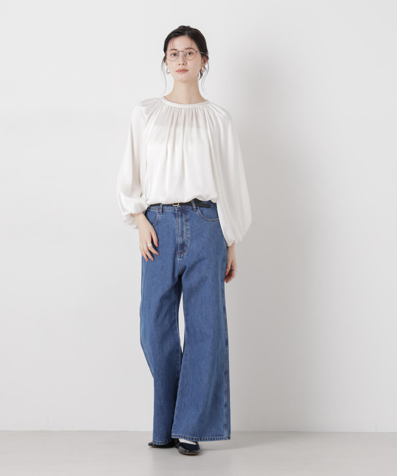 ワイドバギーデニムパンツ 6736127305