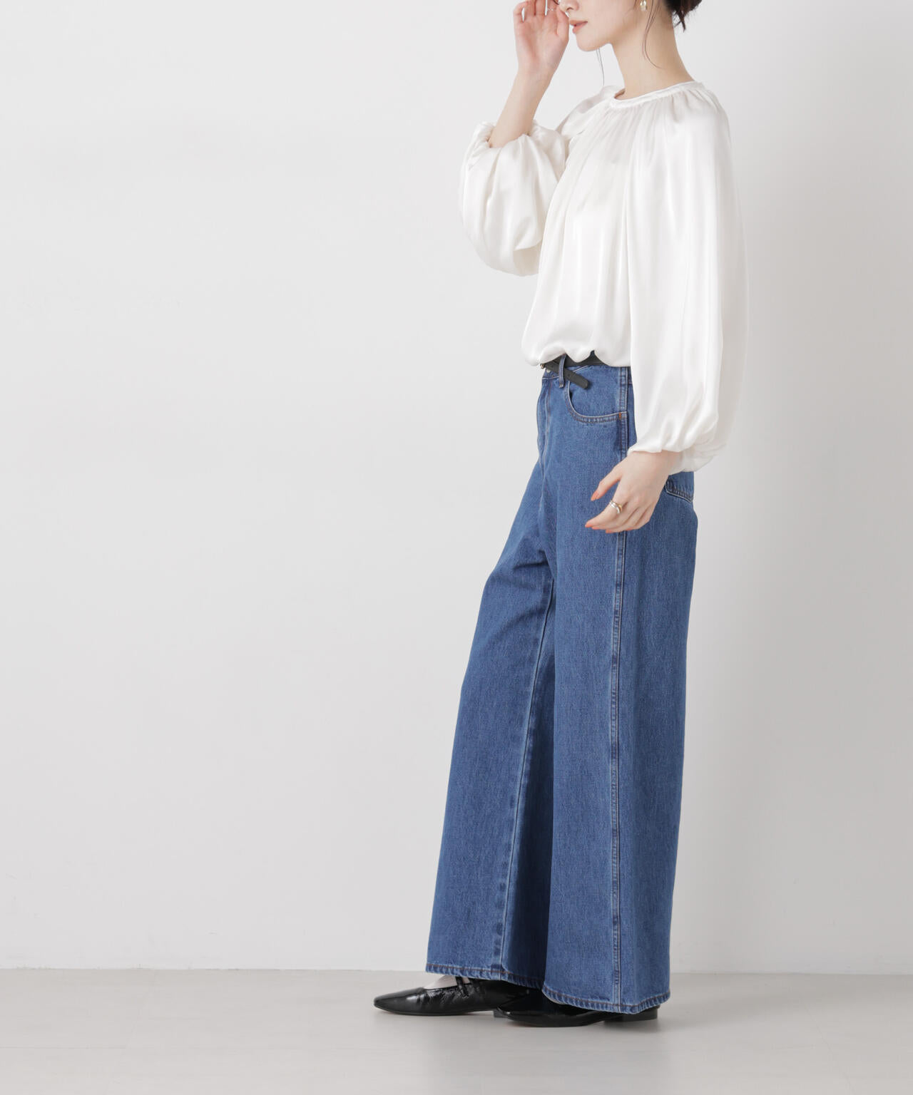 ワイドバギーデニムパンツ 6736127305