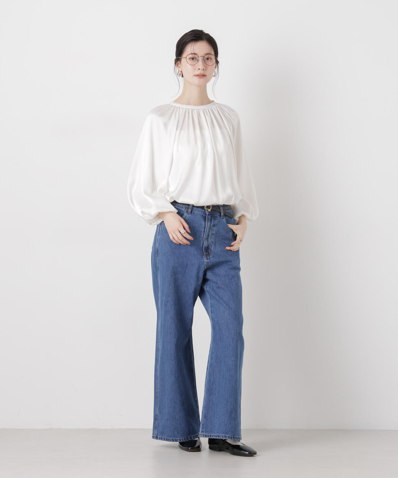 ワイドバギーデニムパンツ 6736127305