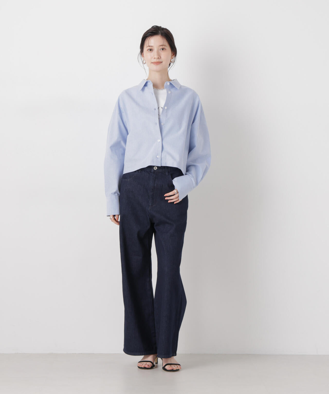 ワイドバギーデニムパンツ 6736127305