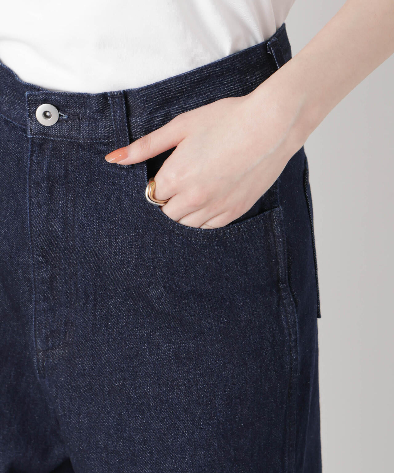 ワイドバギーデニムパンツ 6736127305