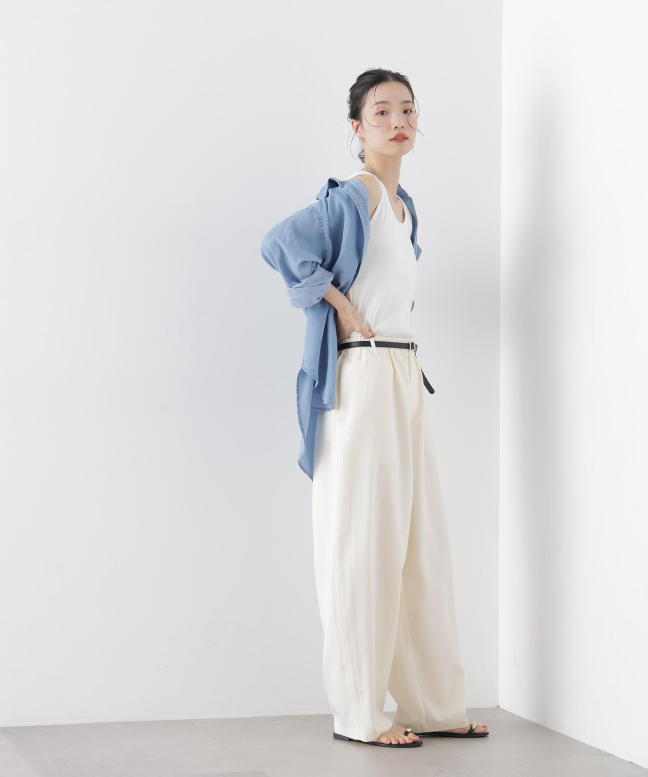 カーブシルエットイージーパンツ(セットアップ可) 6736127311