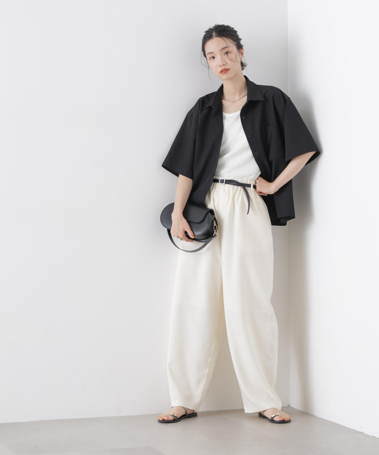 カーブシルエットイージーパンツ(セットアップ可) 6736127311