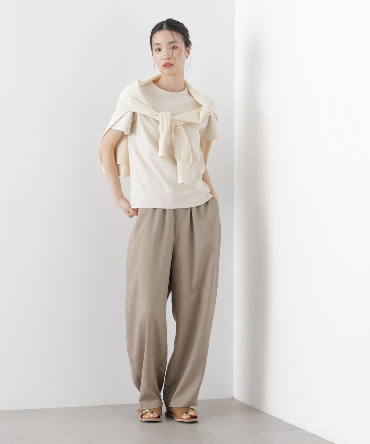 カーブシルエットイージーパンツ(セットアップ可) 6736127311