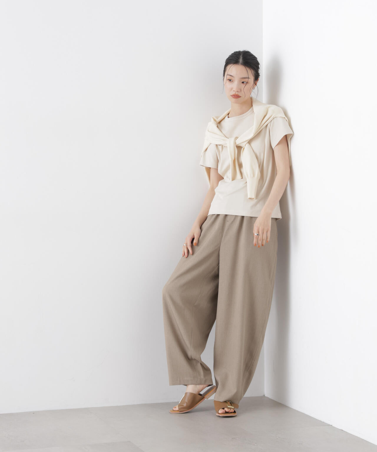 カーブシルエットイージーパンツ(セットアップ可) 6736127311