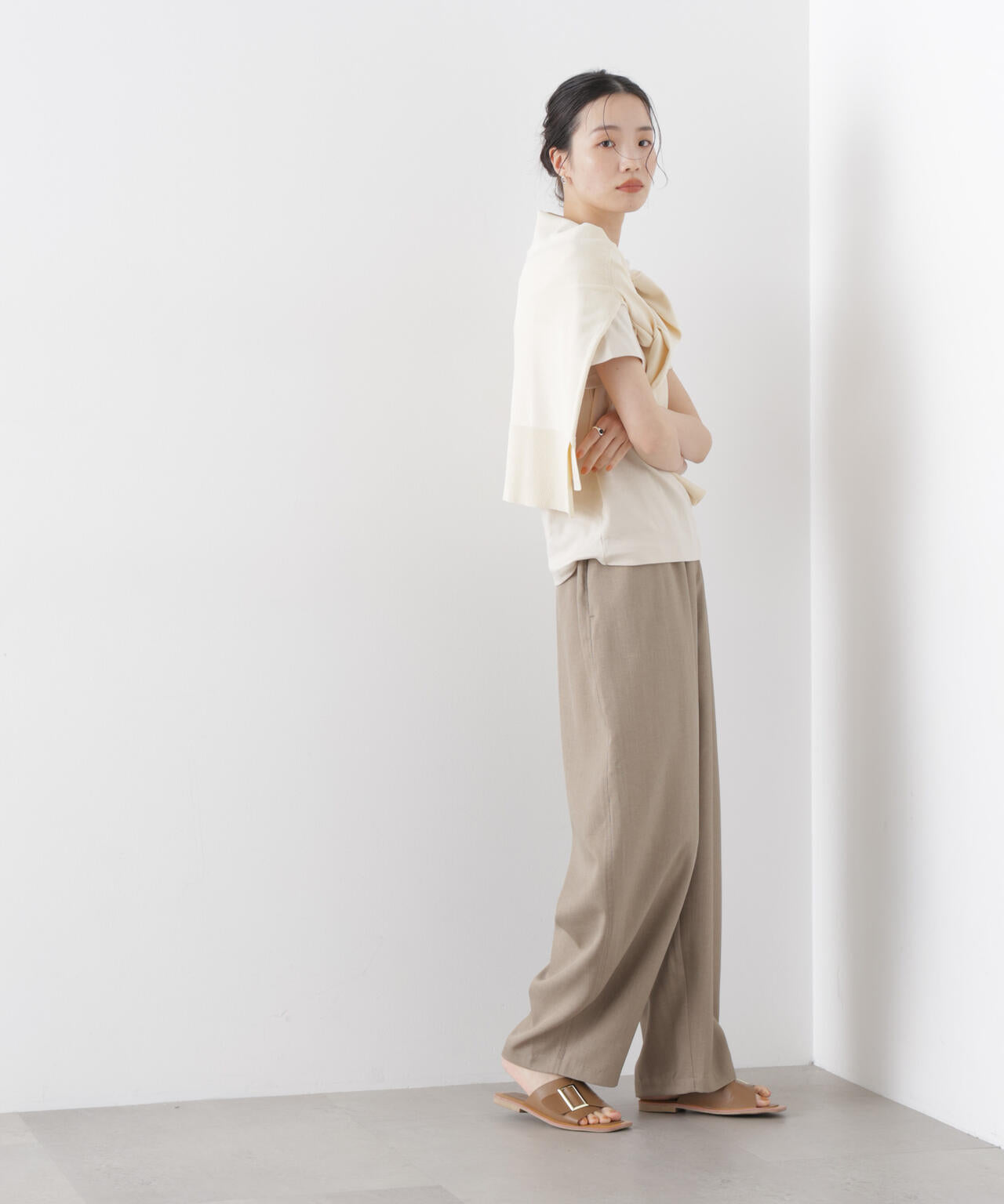 カーブシルエットイージーパンツ(セットアップ可) 6736127311