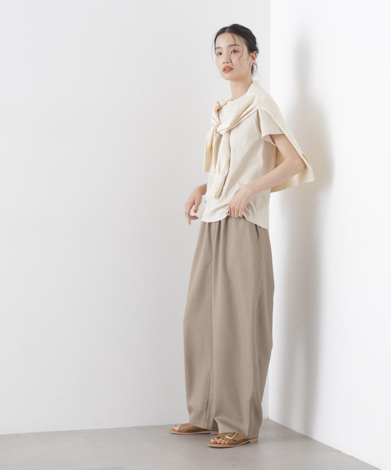 カーブシルエットイージーパンツ(セットアップ可) 6736127311