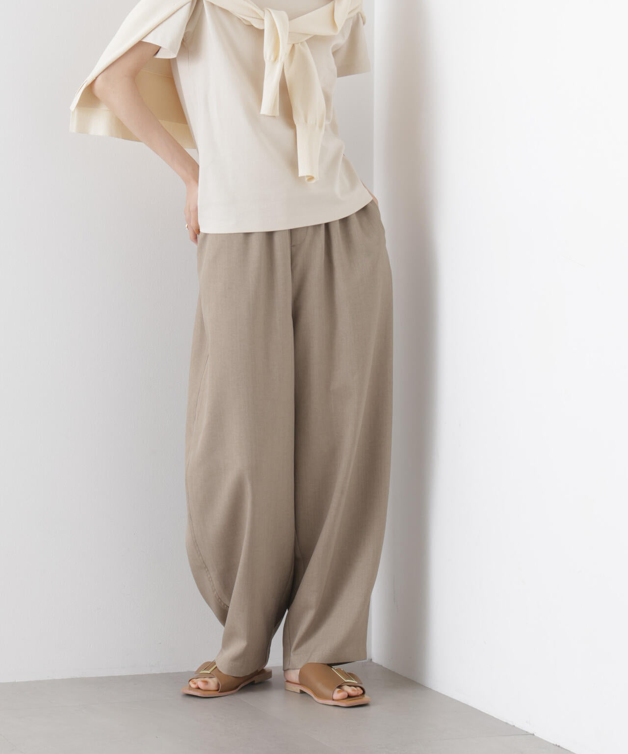 カーブシルエットイージーパンツ(セットアップ可) 6736127311