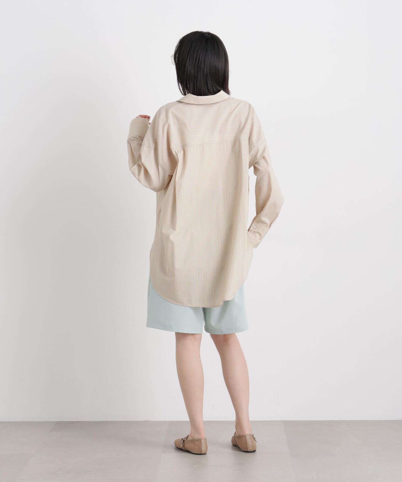 メランジストレッチベルト付ハーフパンツ(セットアップ可) 6736128300