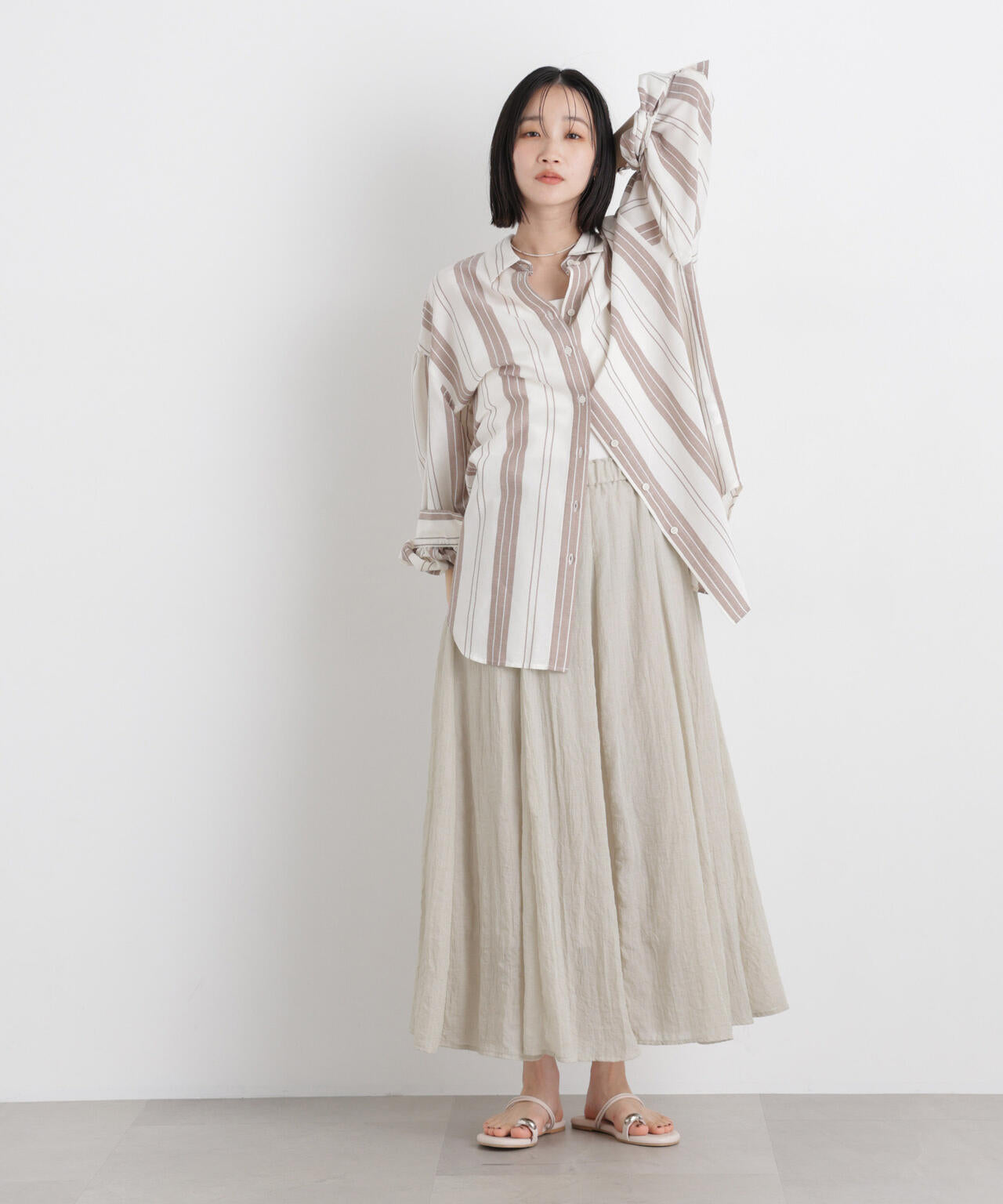 TCボイル接ぎフレアスカート(セットアップ可) 6736130309