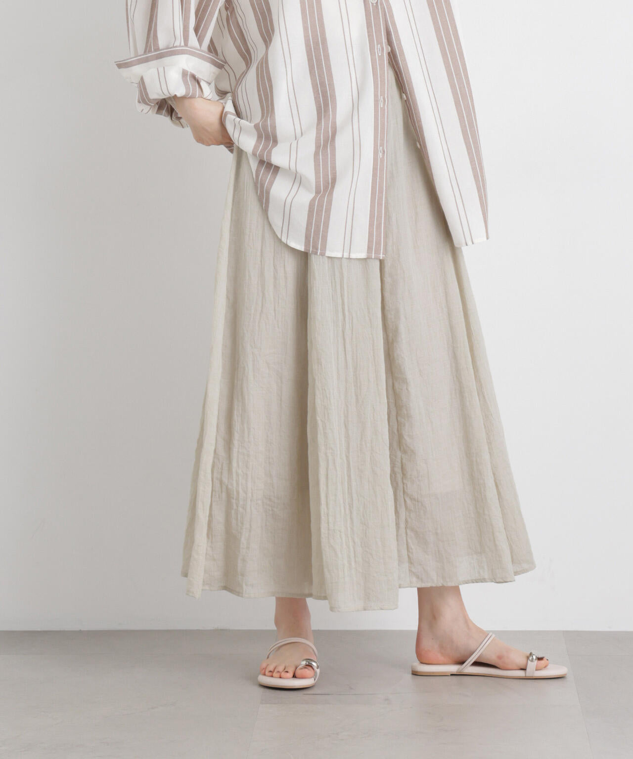 TCボイル接ぎフレアスカート(セットアップ可) 6736130309