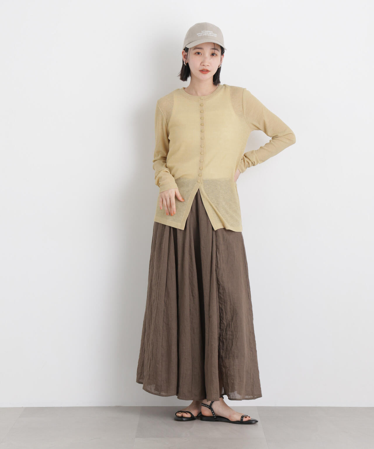 TCボイル接ぎフレアスカート(セットアップ可) 6736130309