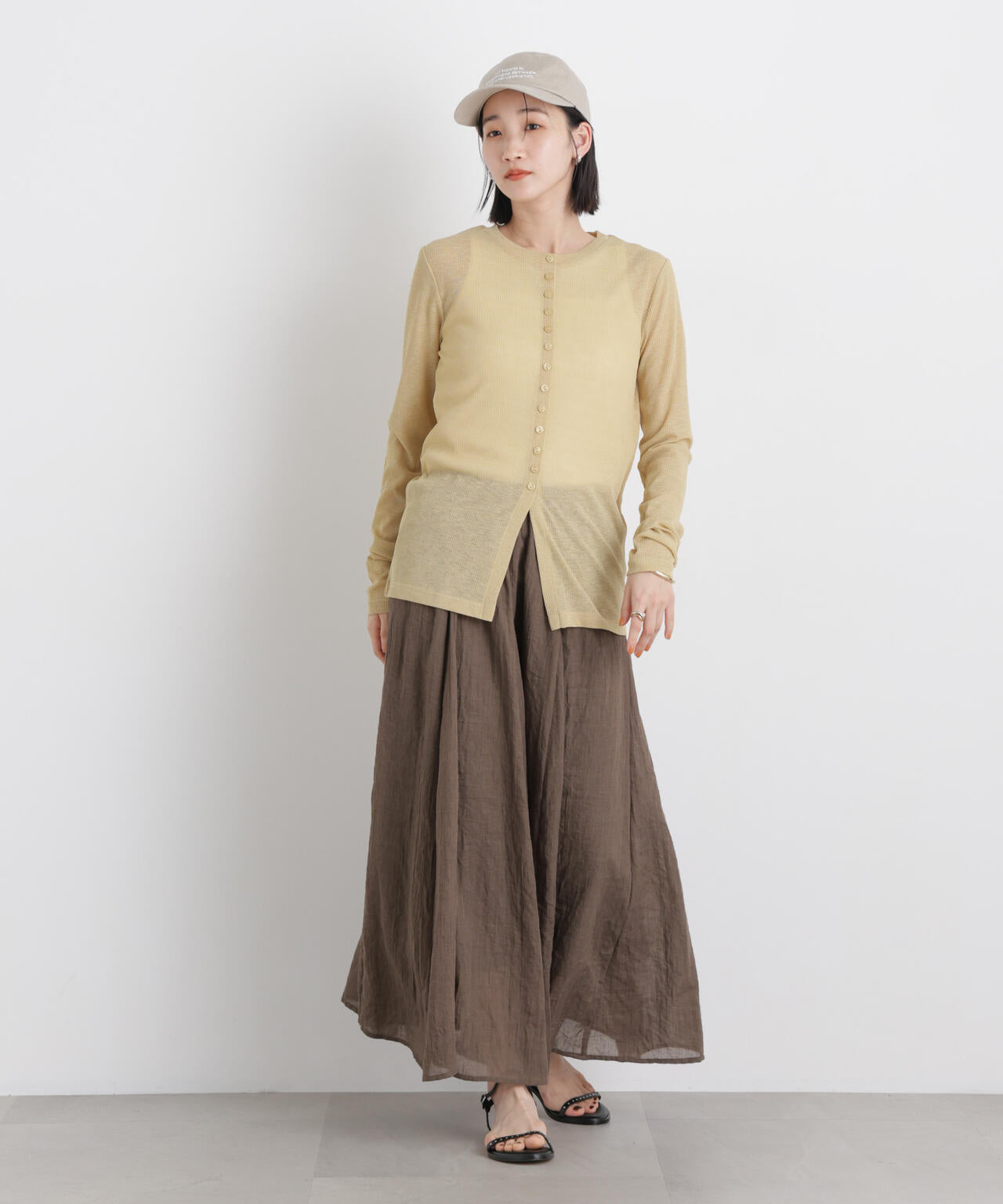 TCボイル接ぎフレアスカート(セットアップ可) 6736130309