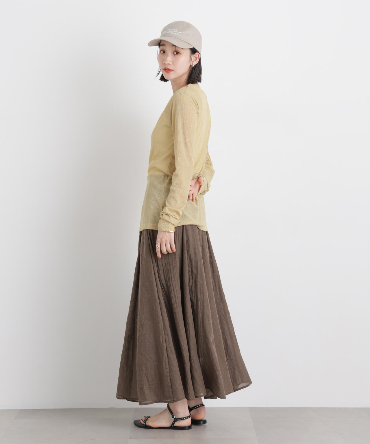 TCボイル接ぎフレアスカート(セットアップ可) 6736130309