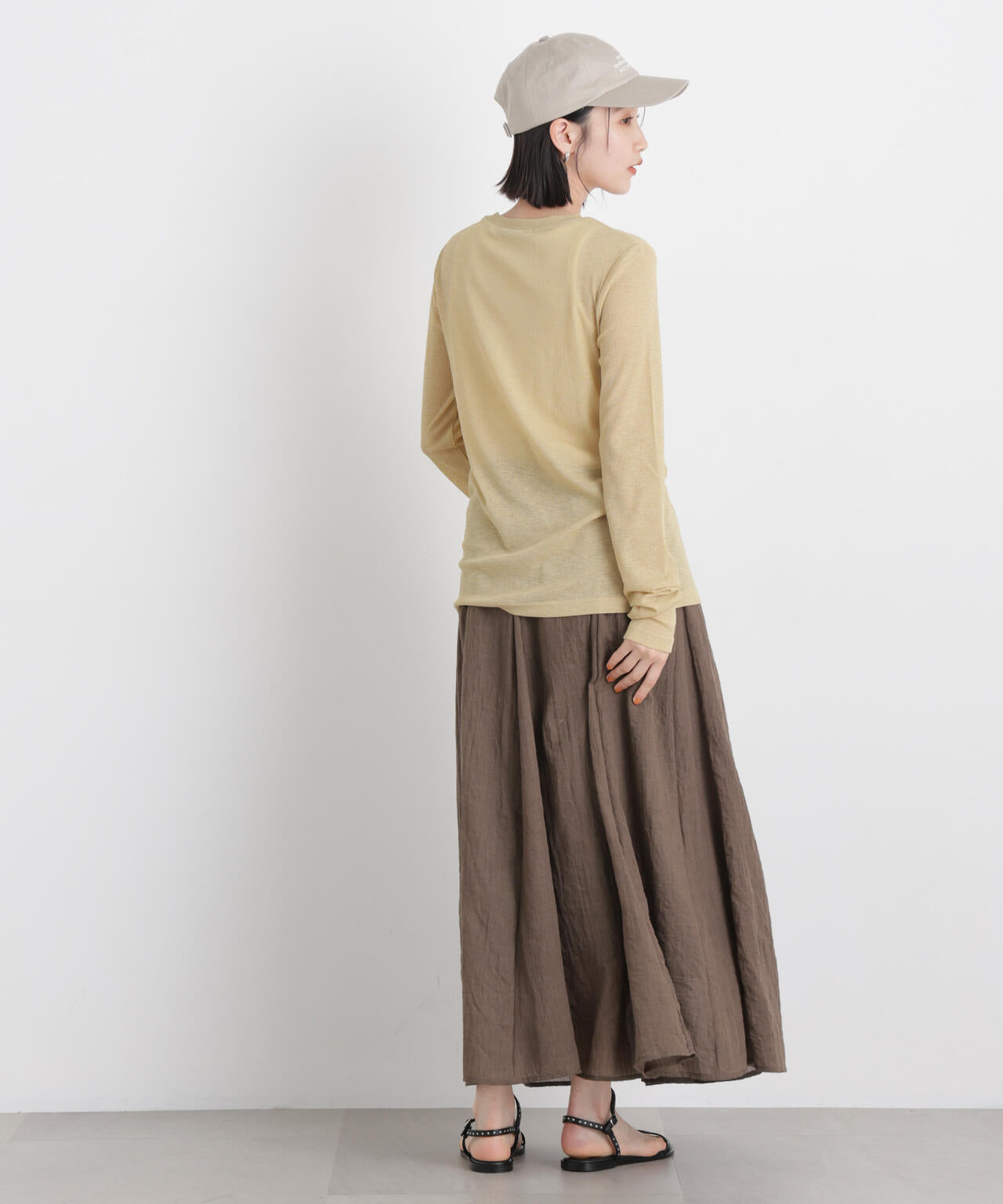 TCボイル接ぎフレアスカート(セットアップ可) 6736130309