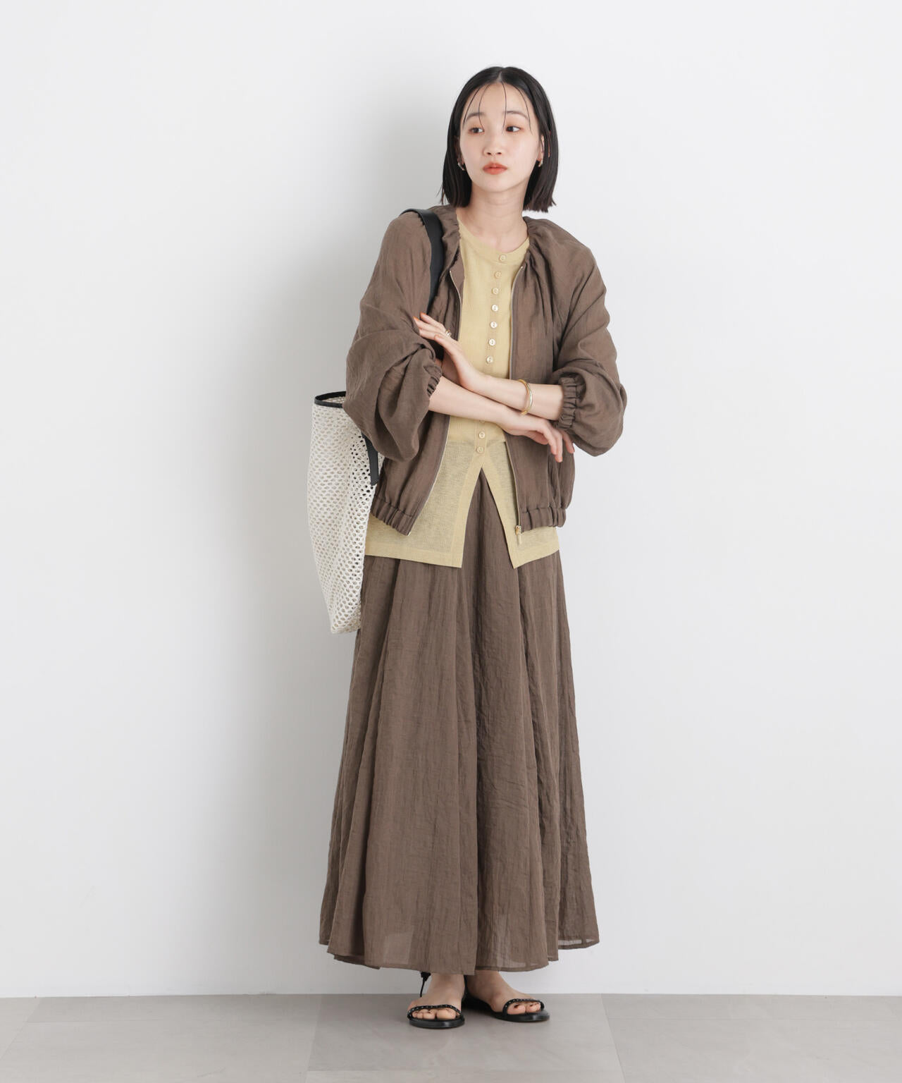 TCボイル接ぎフレアスカート(セットアップ可) 6736130309