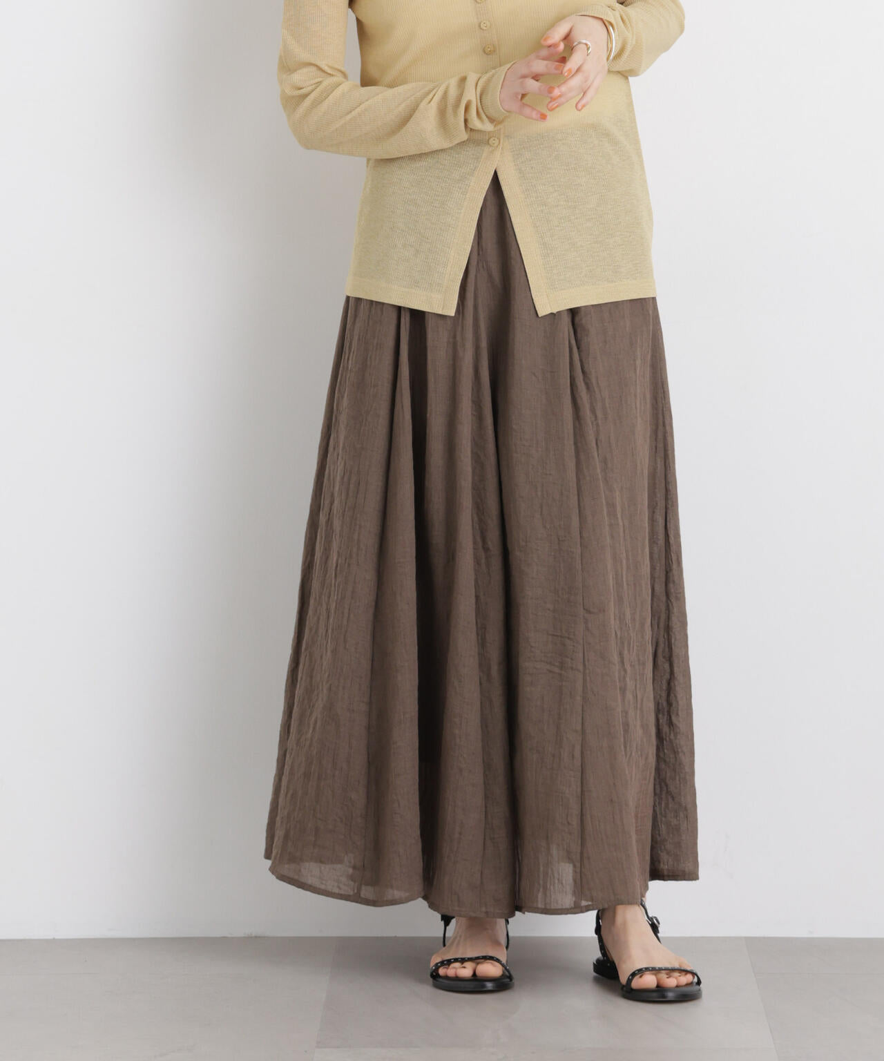 TCボイル接ぎフレアスカート(セットアップ可) 6736130309