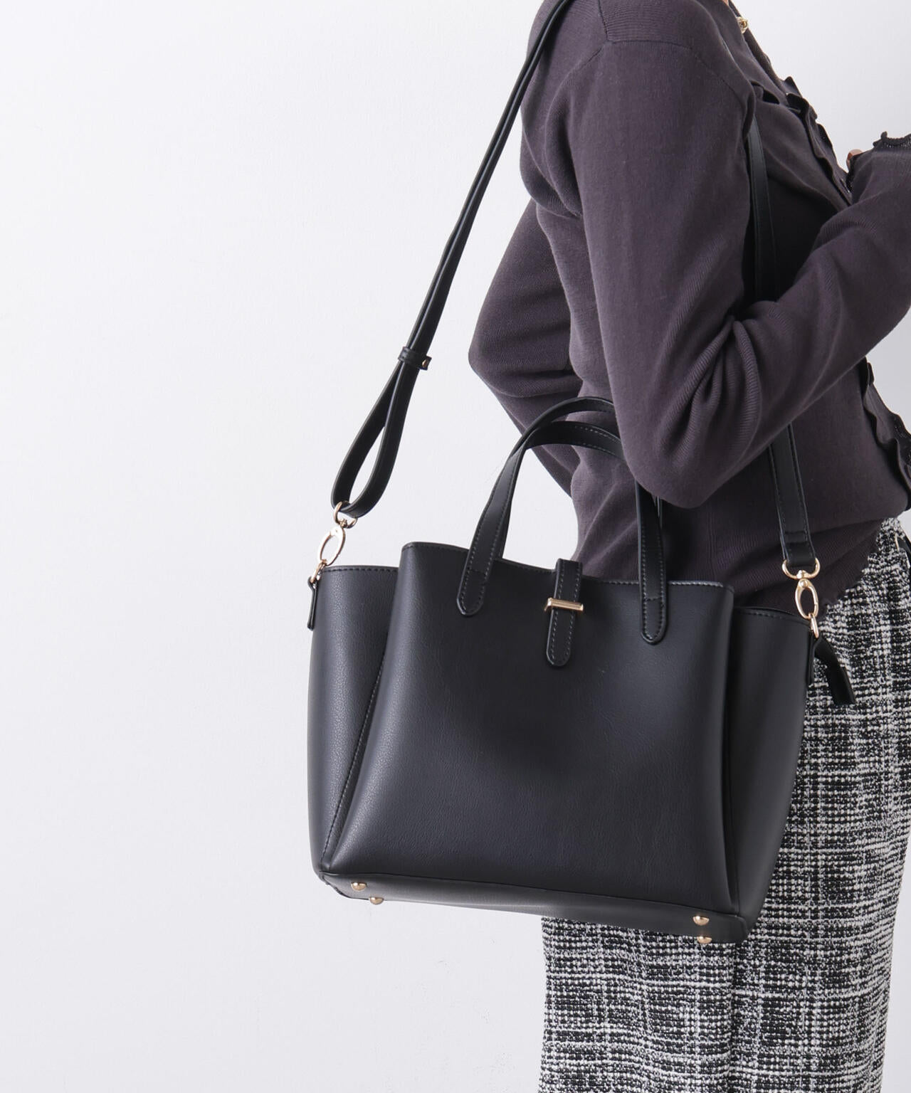 ショルダー付き2wayトートバッグ