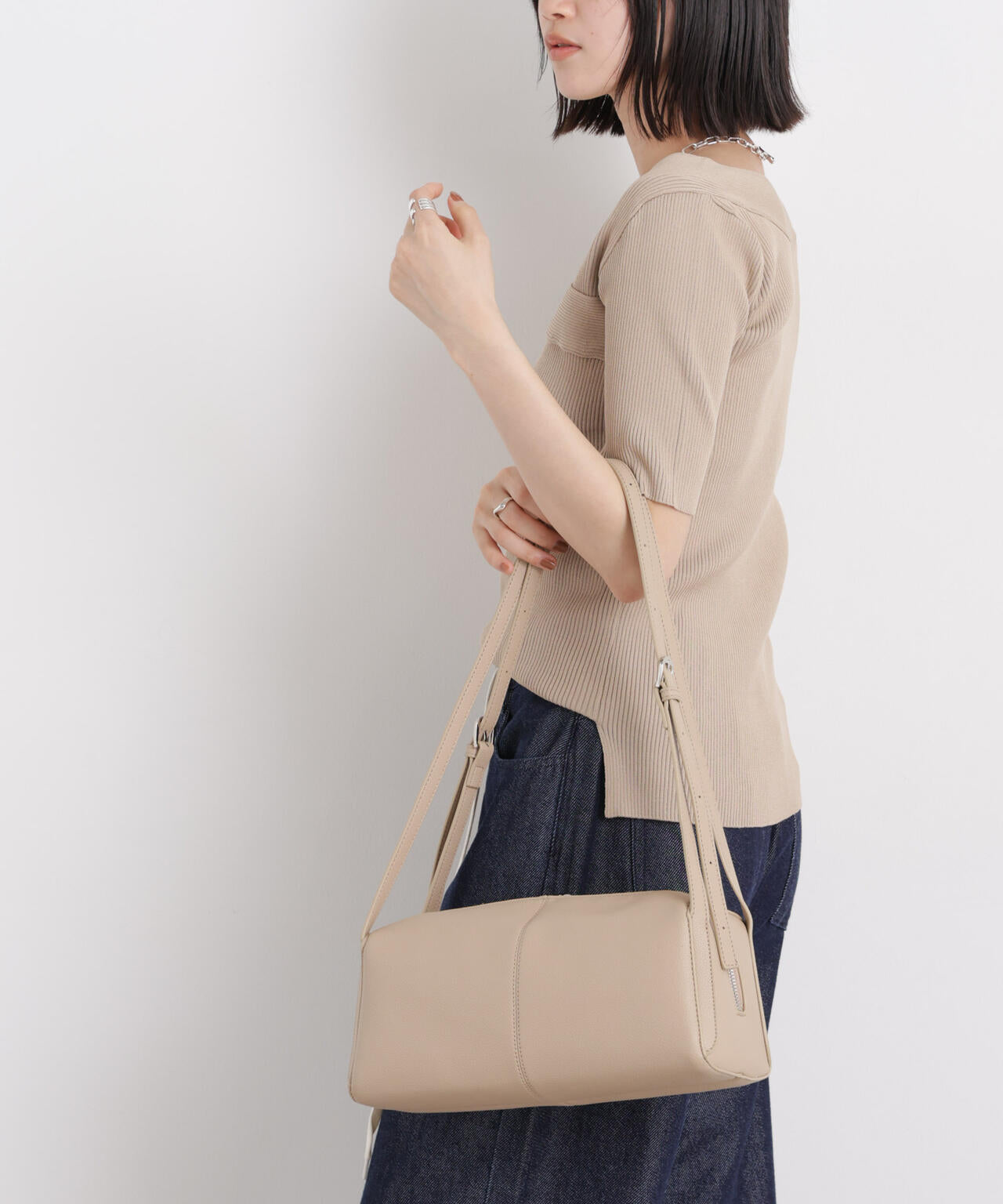 ツーハンドルスクエアショルダー＆ボディーバッグ 6736132308