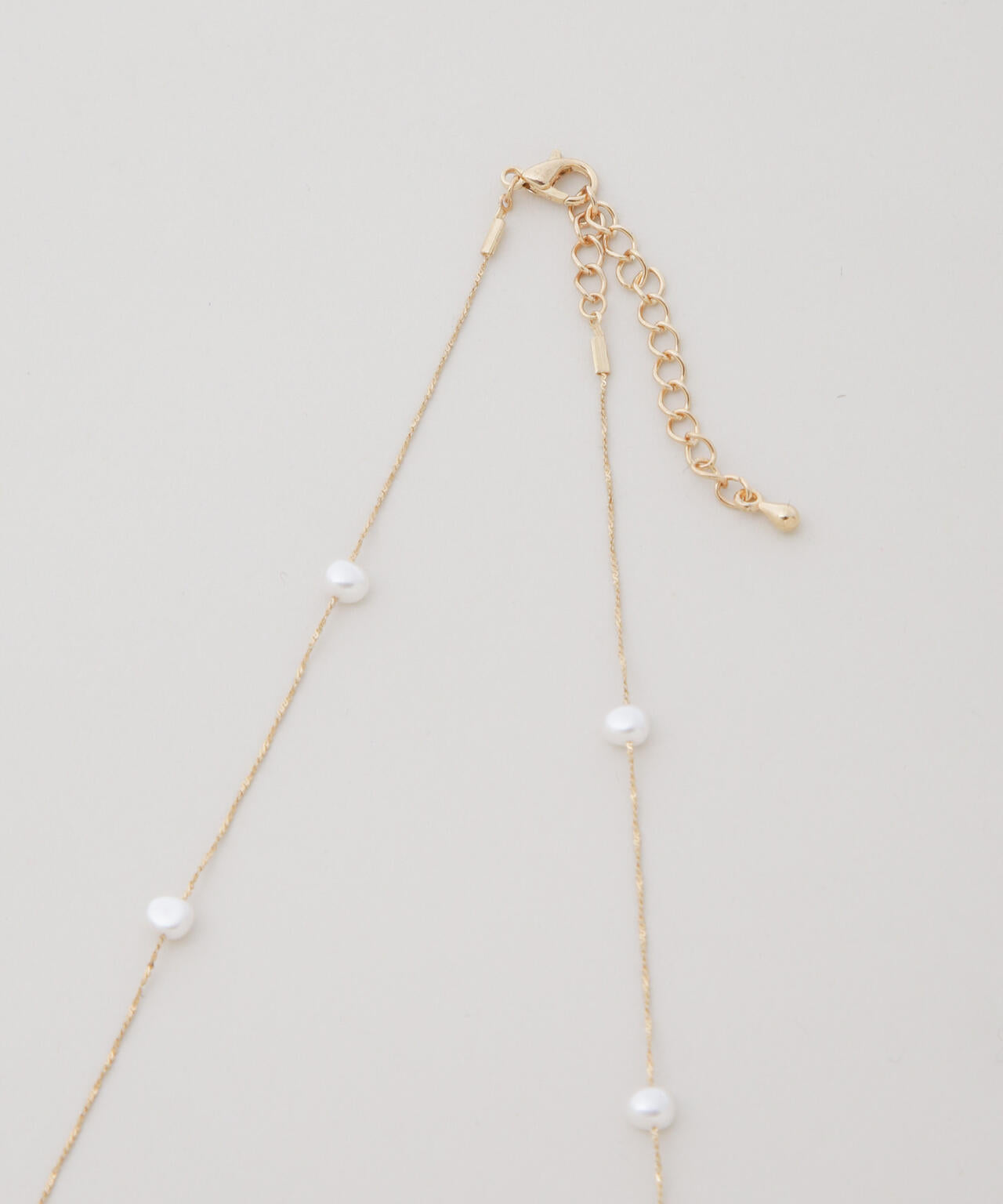 イミテーションパールチェーンコンビネックレス 6736146301