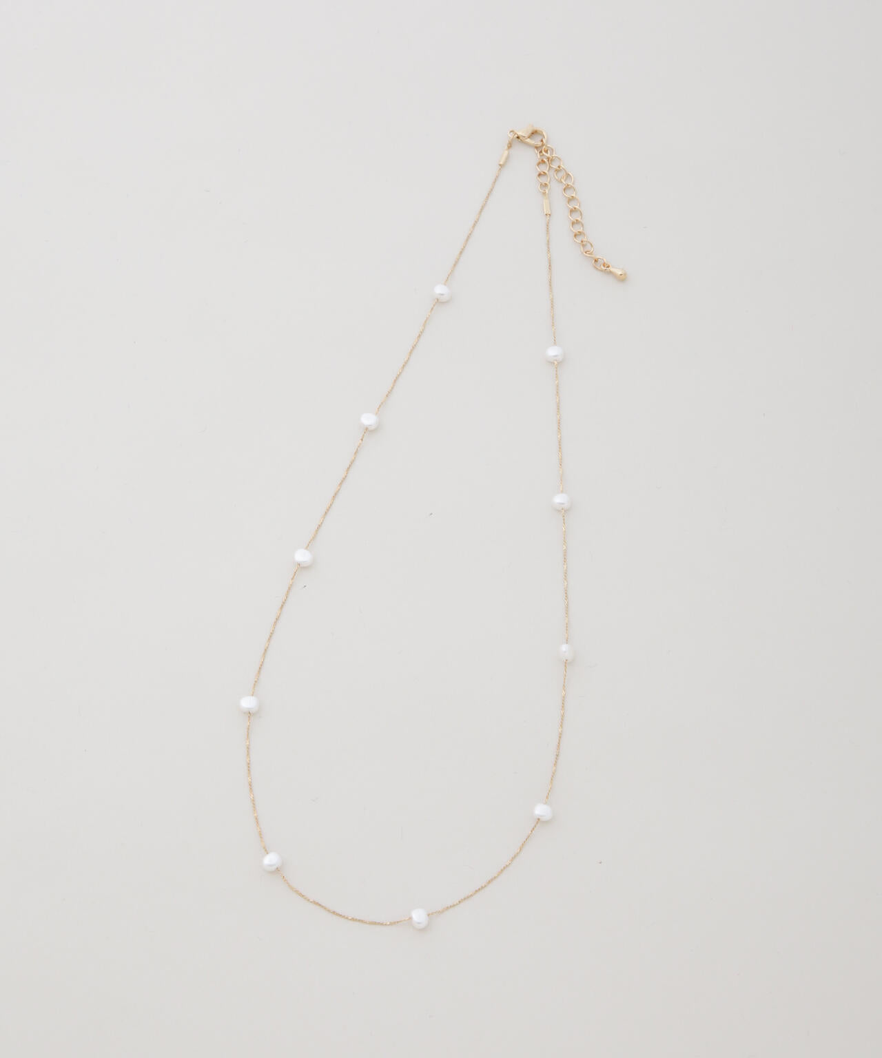 イミテーションパールチェーンコンビネックレス 6736146301