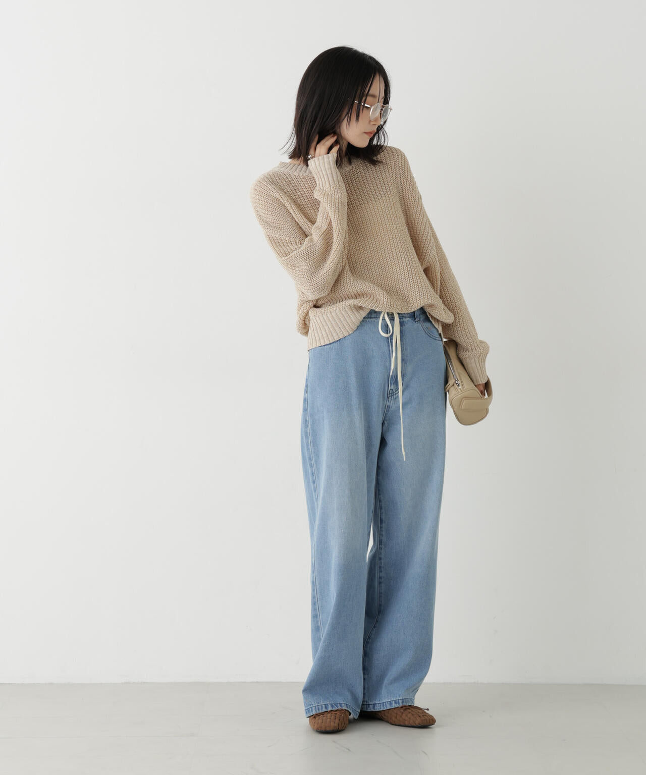 ロービングクルーネックルーズニット 6736222335