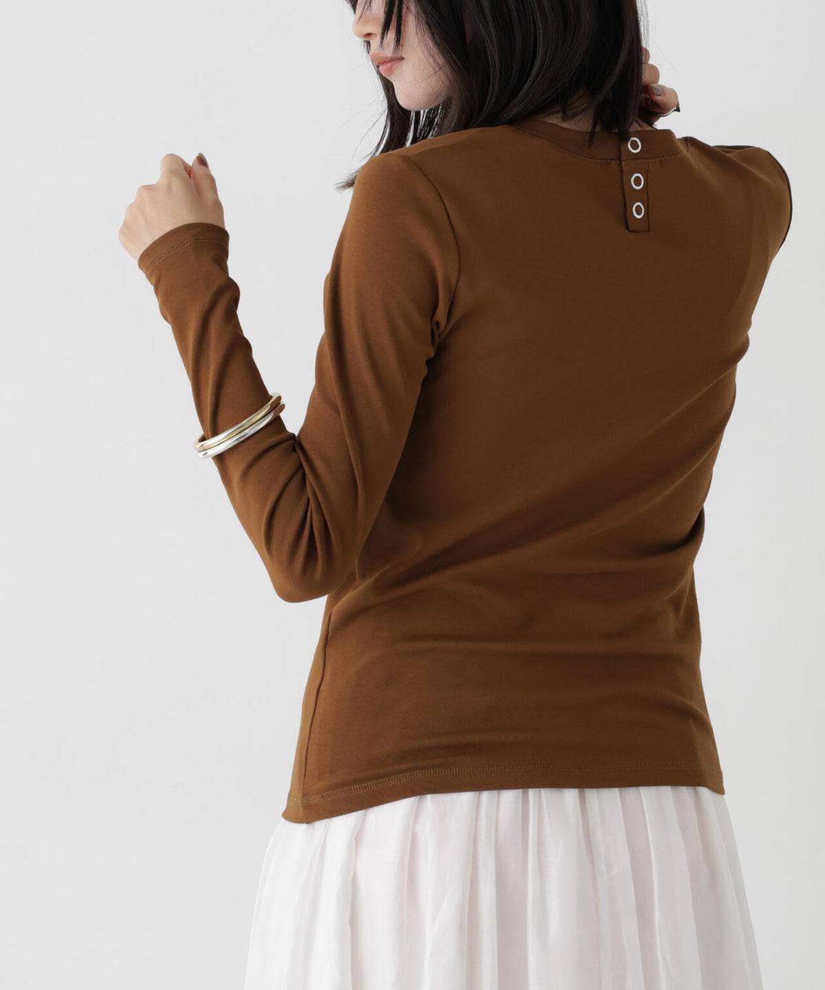 WEB限定/ロンT×キャミ カットレイヤードアンサンブルセット 6736223309