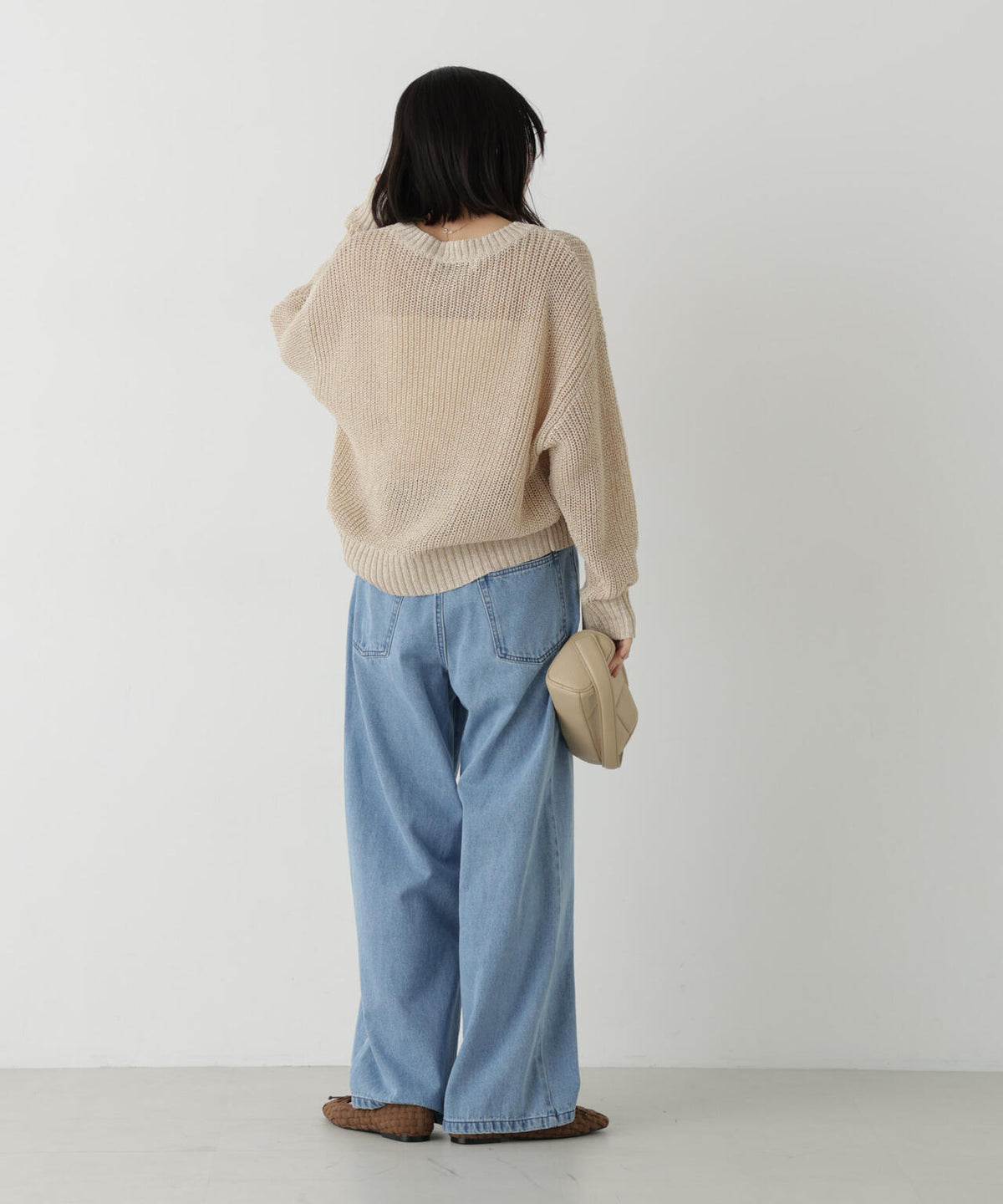 ドロストワイドデニムパンツ 6736227313