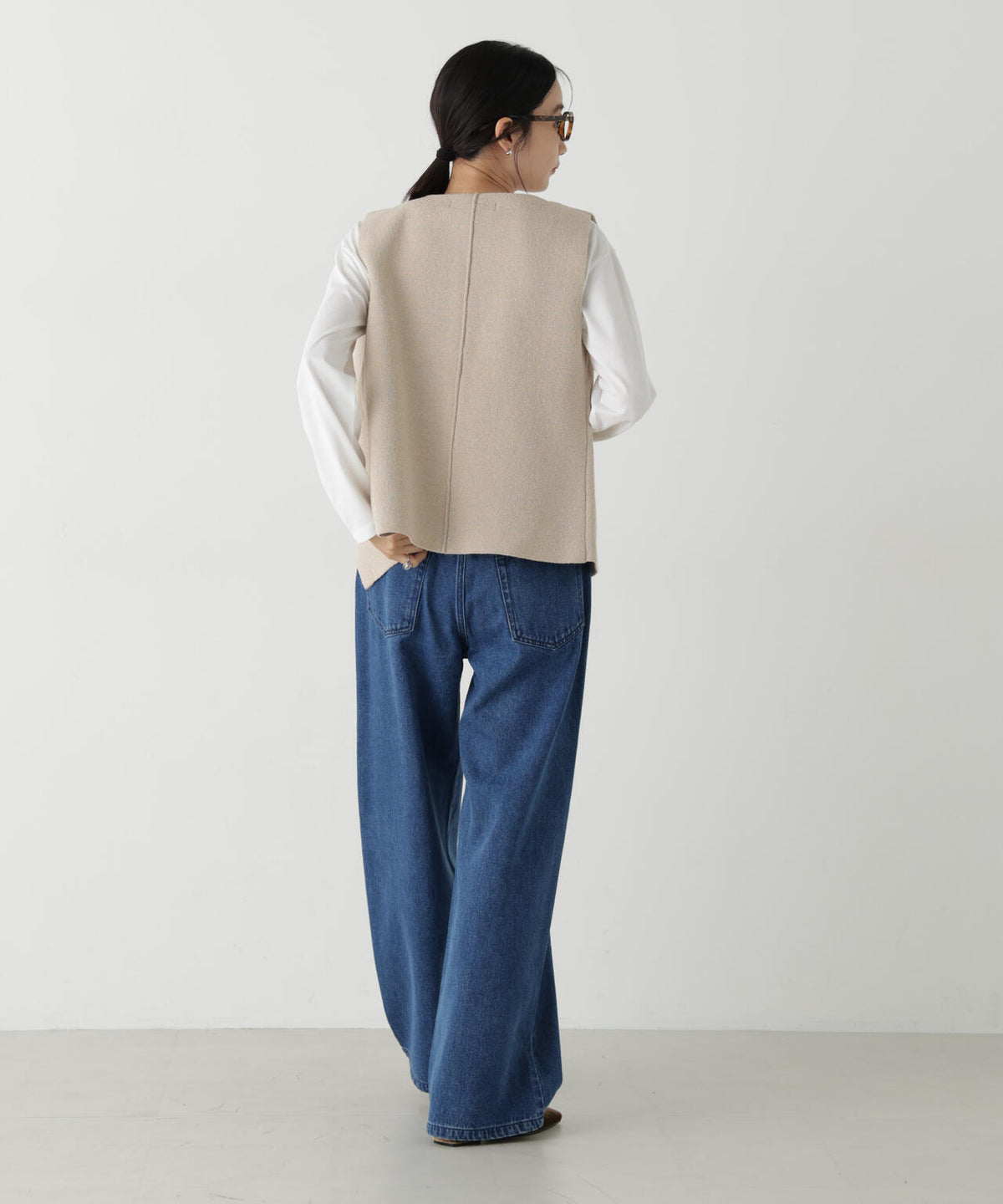 ドロストワイドデニムパンツ 6736227313