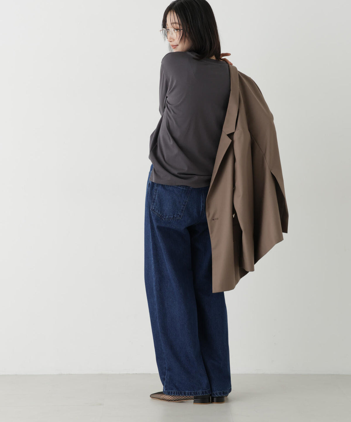 ドロストワイドデニムパンツ 6736227313