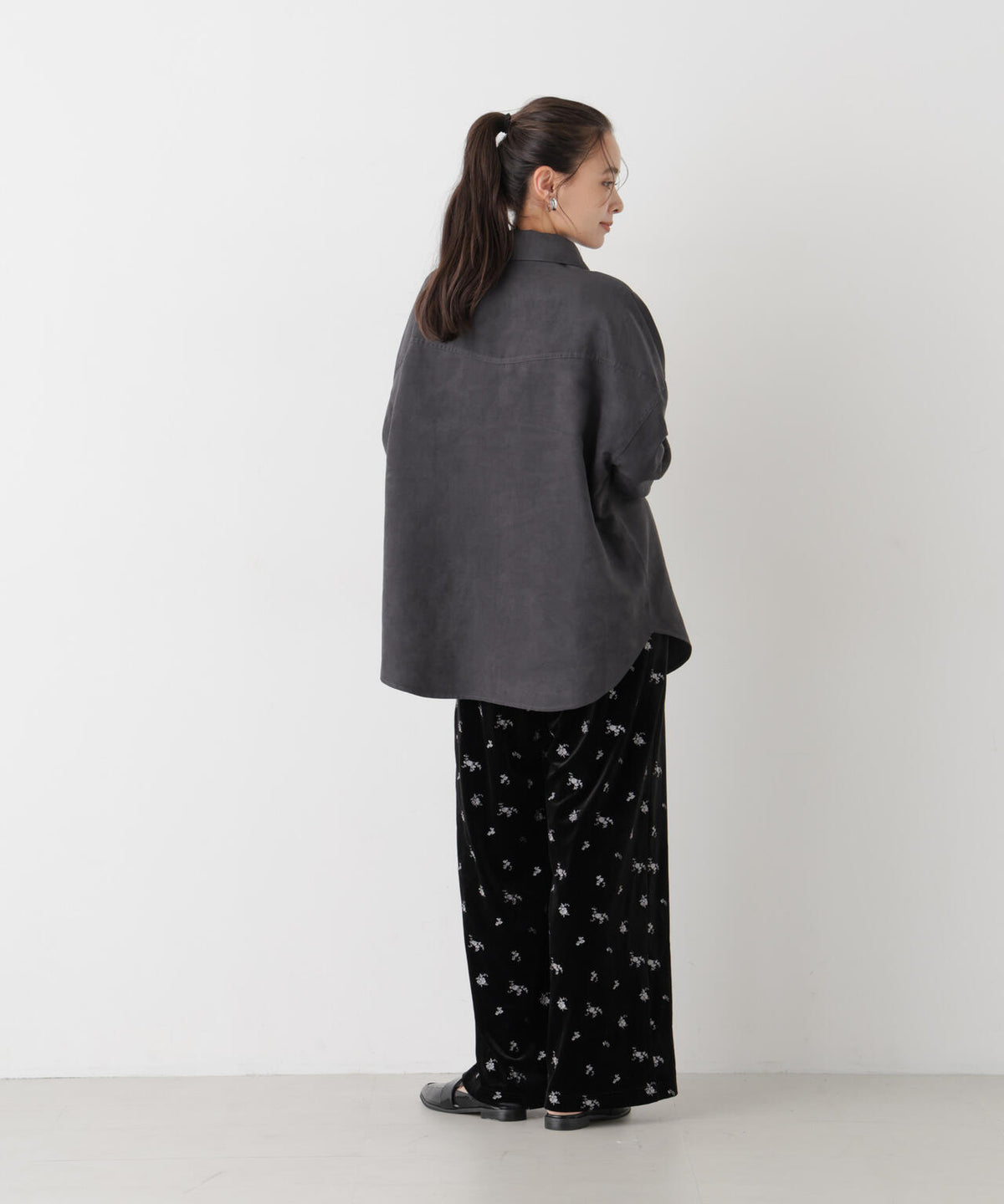 刺繍ベロアイージーパンツ(セットアップ可) 6736227322