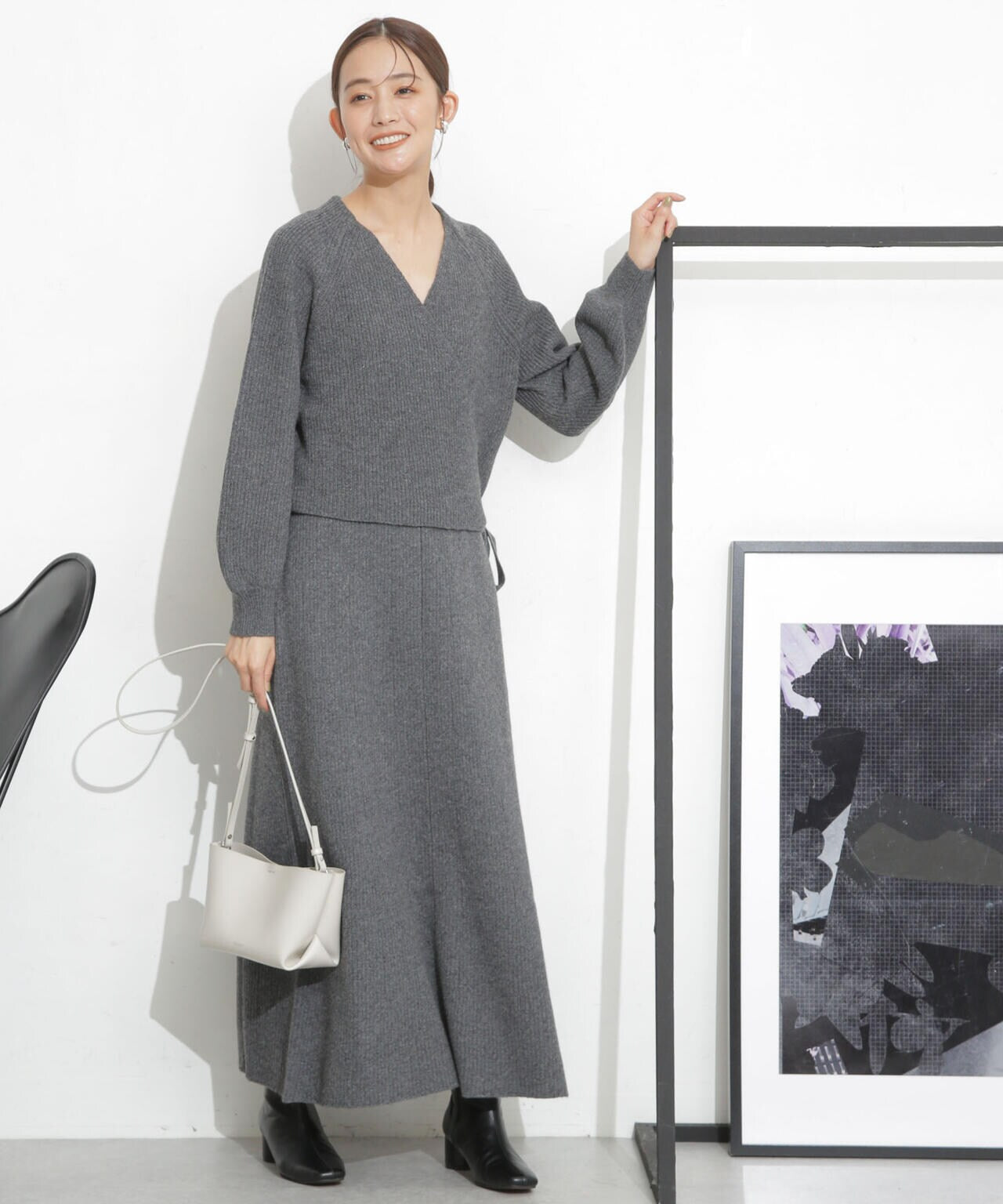 casa fline/カシュクールカーディガンセットドレス 6713219040
