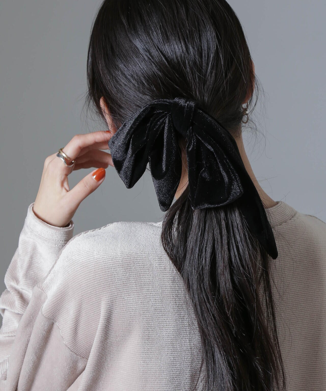 ベロアリボンヘアゴム 6735138301