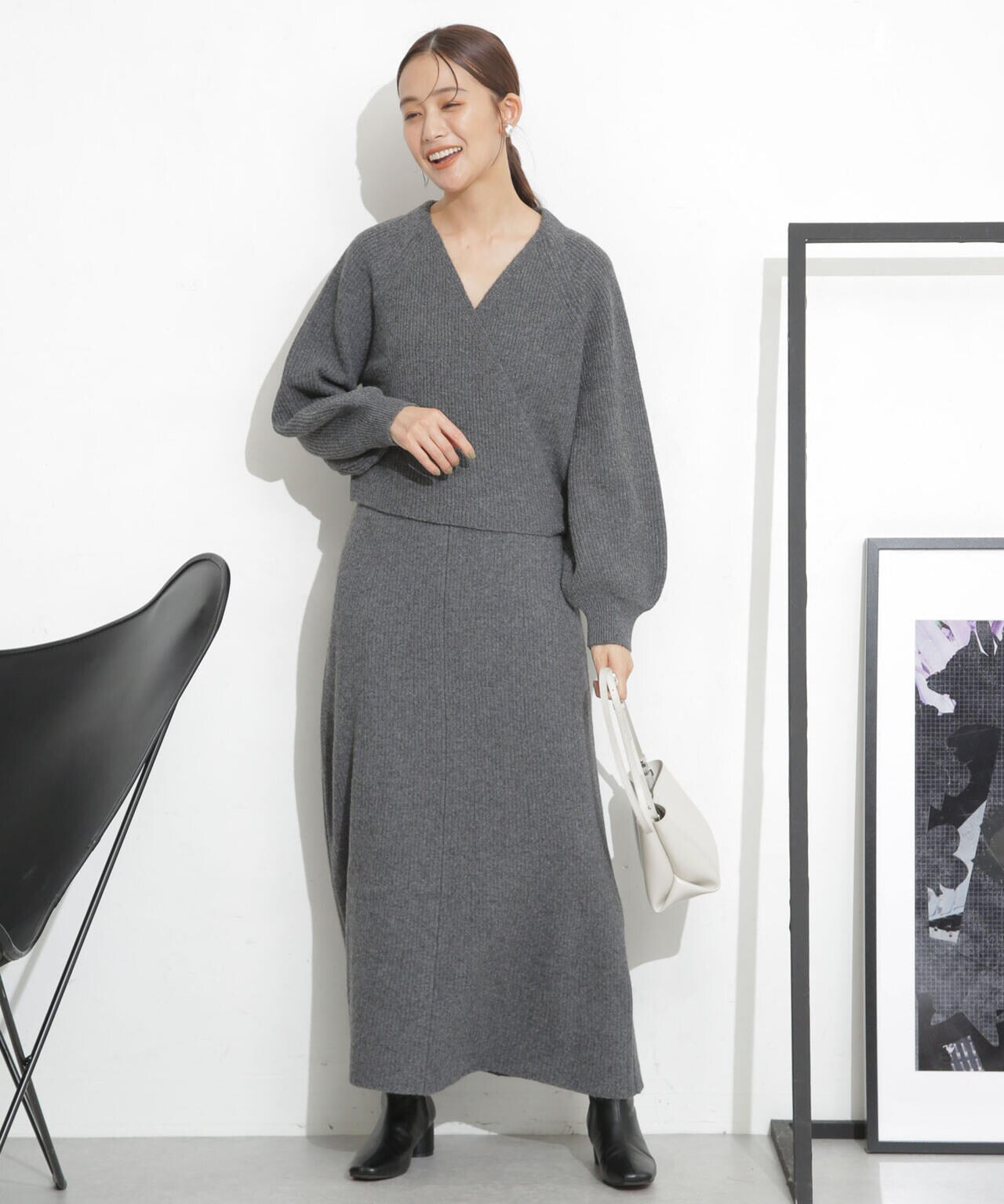 casa fline/カシュクールカーディガンセットドレス 6713219040