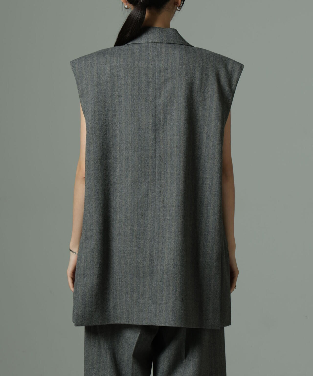 SECOND FEMALE/Hollanda Oversize Waistcoat（セットアップ可） 6714225004