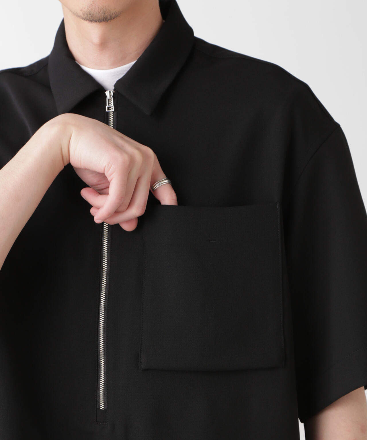 Epoche ハーフZIPシャツ 6685121208