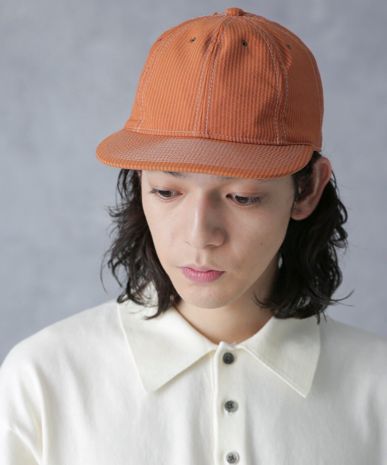 POTEN/別注 SEERSUCKER STITCH CAP