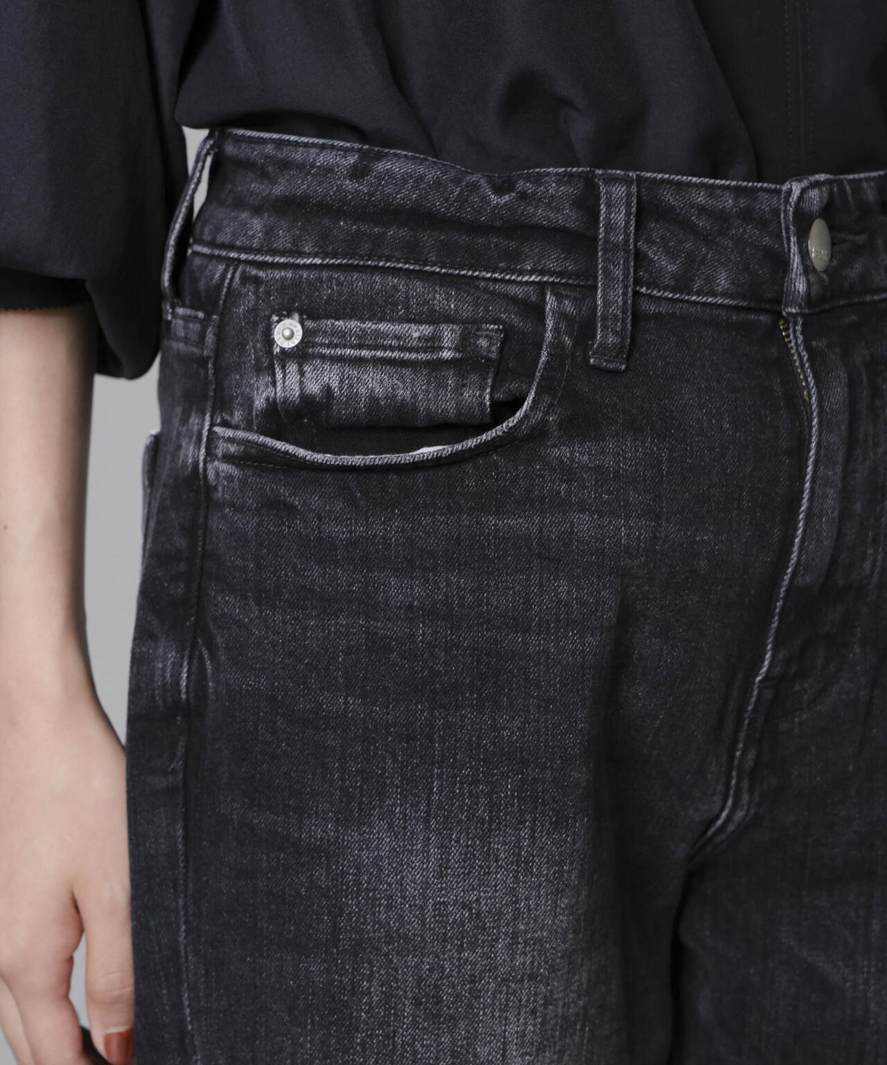 Healthy DENIM/Citon スリムストレートデニム Black Used 6714227024