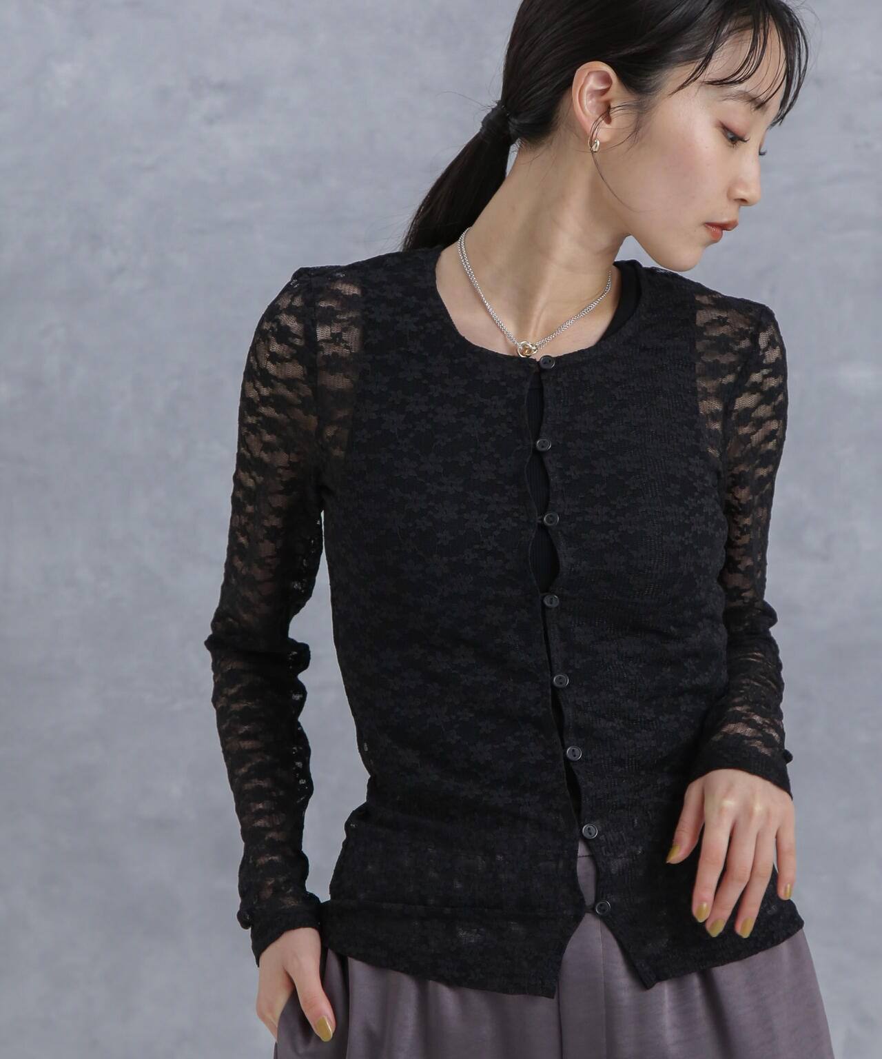 Baum und Pferdgarten/JOSINE Lace Stretch トップス 6714123054