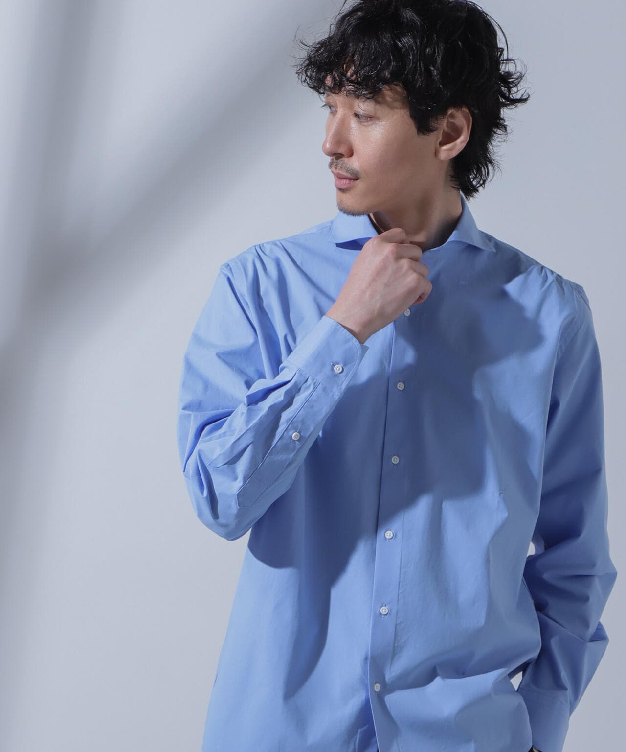 「N SHIRTS」AntiSoaked(R)汗染み防止ホリゾンタルカラーシャツ長袖 6684120227