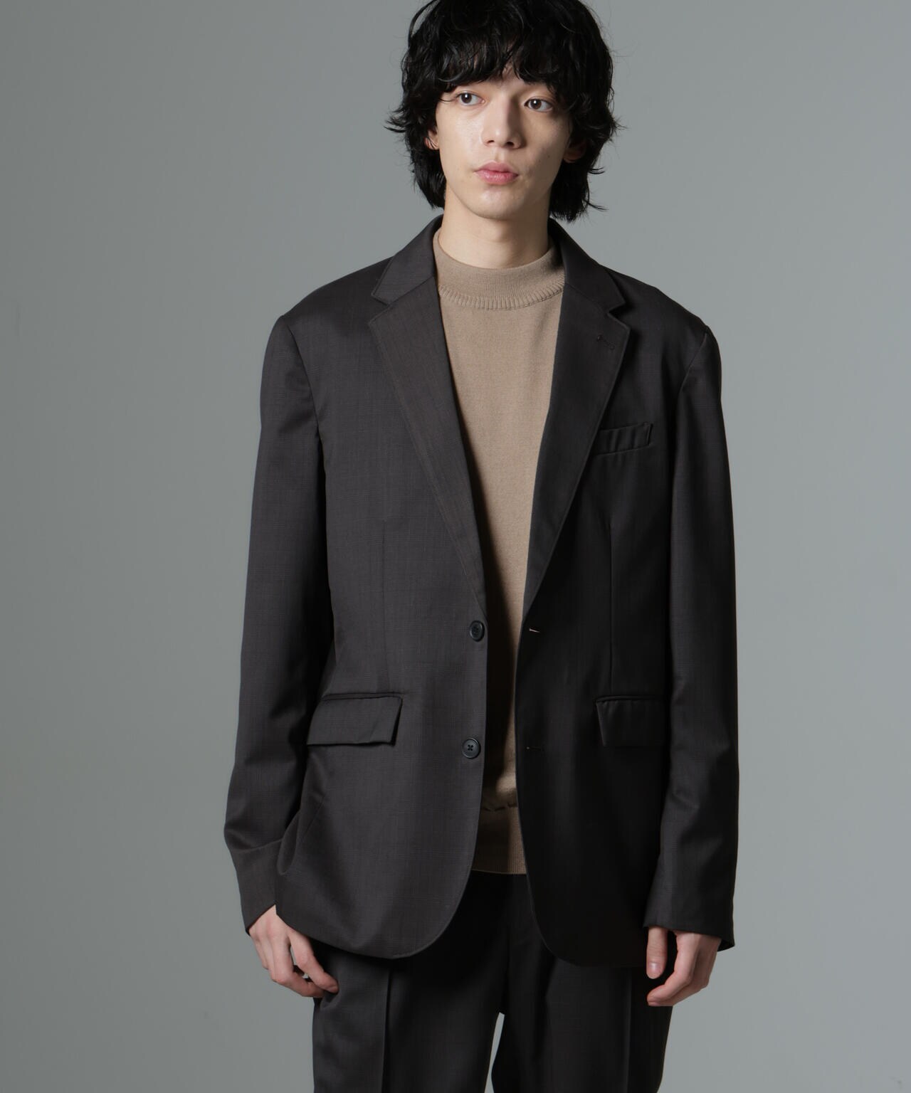 「N JACKET PREMIUM」RENU(R)T/Wシャドーチェックジャケット(セットアップ可) 6684217206