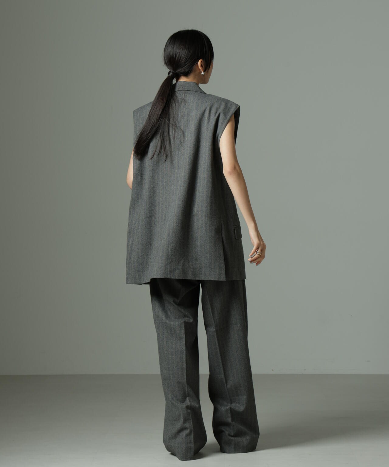 SECOND FEMALE/Hollanda Oversize Waistcoat（セットアップ可） 6714225004