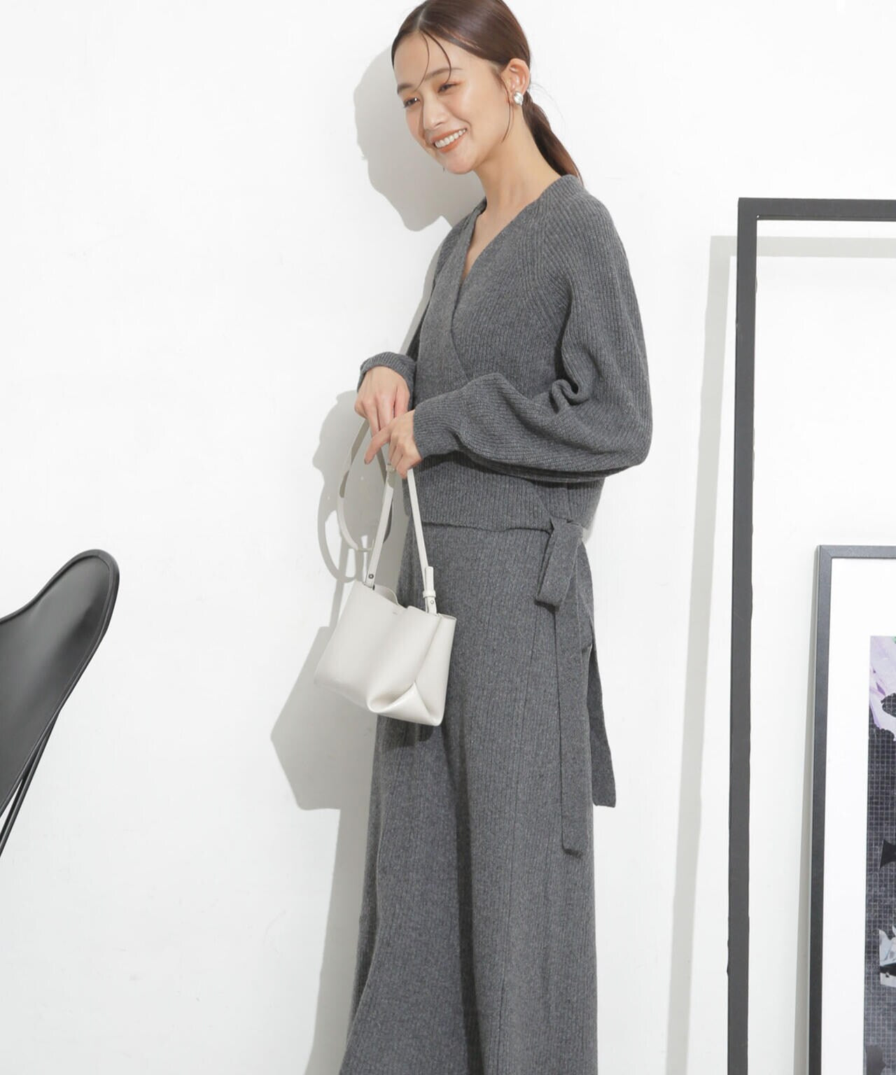 casa fline/カシュクールカーディガンセットドレス 6713219040
